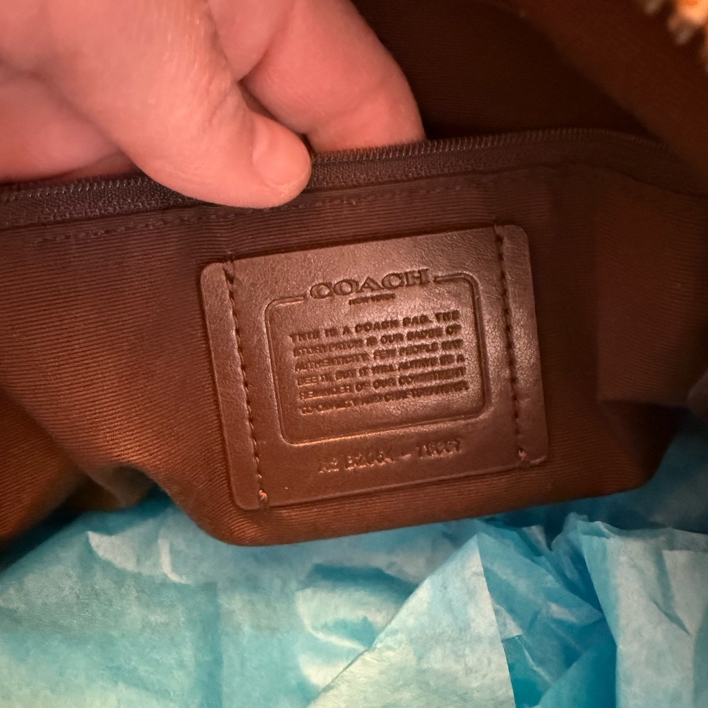 Coach Mustard Leather Shoulder Bag - Picture 3 of 3
